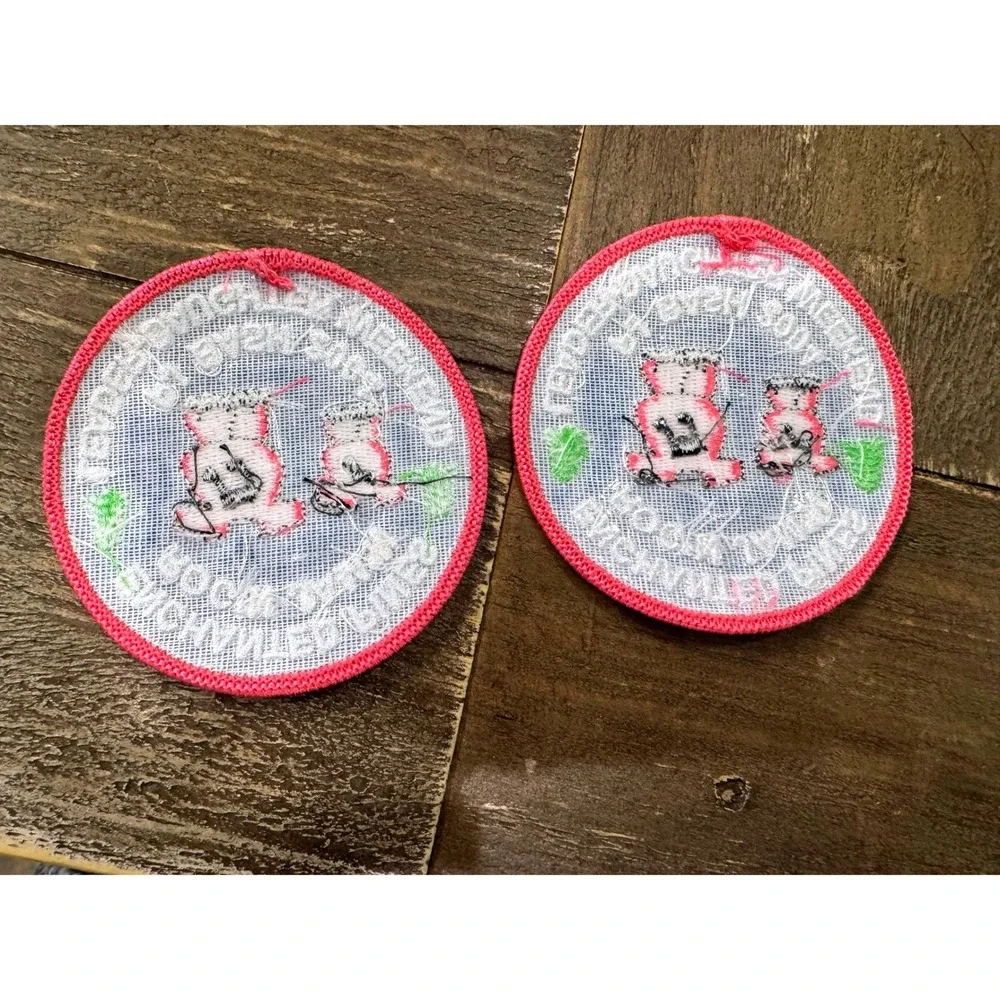 Vintage Girl Scout Enchanted Pines PJ Bash Weekend Patch Lot of 2 2004